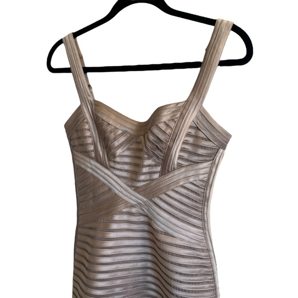 BCBGMaxAzria Rivas Banded Mini Dress, Pumice, Size 2 - Picture 5 of 10